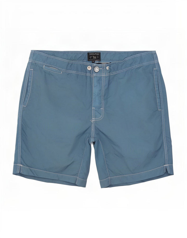 Pantaloni scurți de înot Woolrich pentru bărbați, nailon mare, albastru