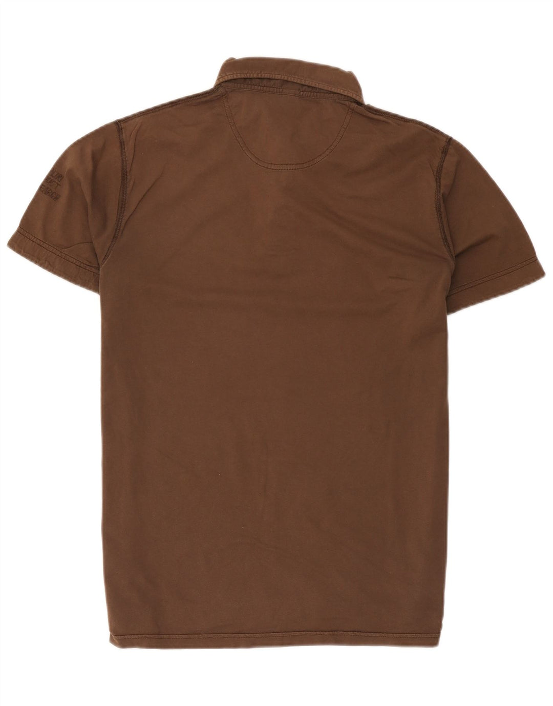 Tricou polo Napapijri pentru bărbați, bumbac maro mare