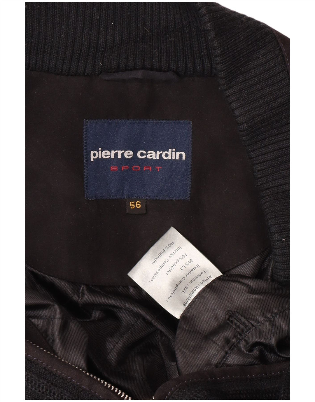 Pulover cardigan pentru bărbați Pierre Cardin IT 56 XL Poliester negru