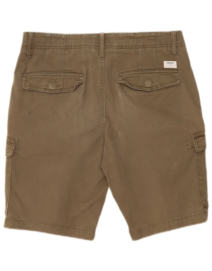 Pantaloni scurți cargo pentru bărbați Timberland W32, bumbac mediu kaki