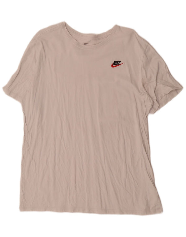 Tricou cu croi atletic Nike pentru bărbați Top XL Bumbac alb