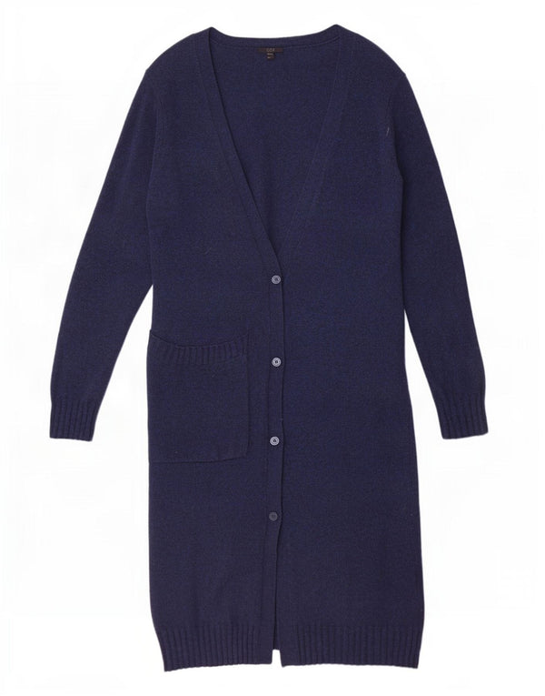 Pulover cardigan supradimensionat pentru femei Cos UK 10 Lână bleumarin mic