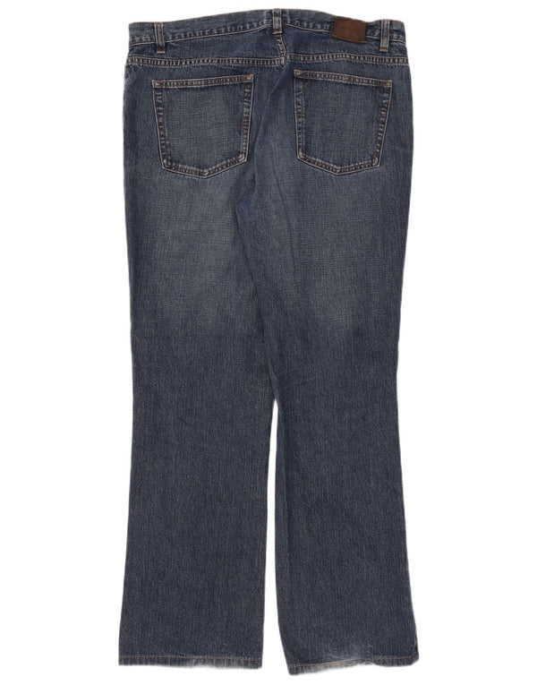Blugi drepti pentru femei Calvin Klein US 16 2XL W36 L30 albastru bumbac