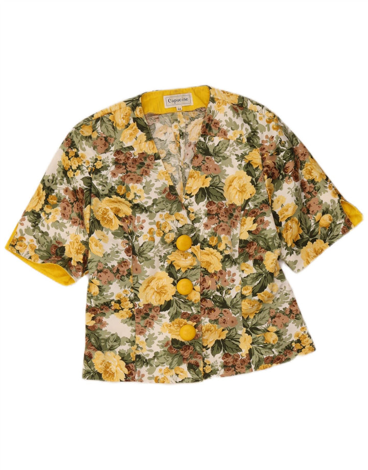 Jachetă Blazer Femei Capucine cu 3 nasturi IT 44 Medium Multicolor Floral