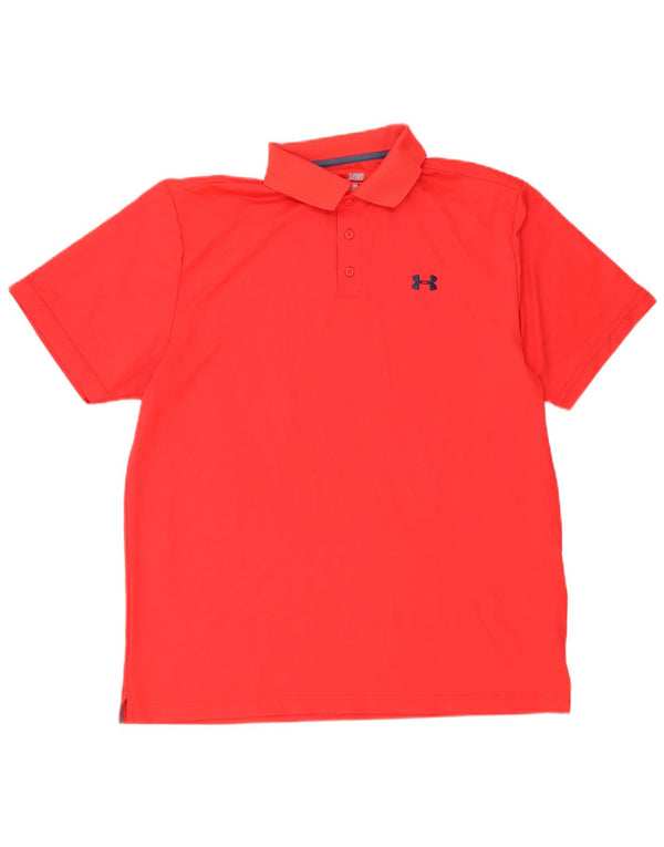 Tricou polo Under Armour pentru bărbați Heat Gear XL poliester roșu