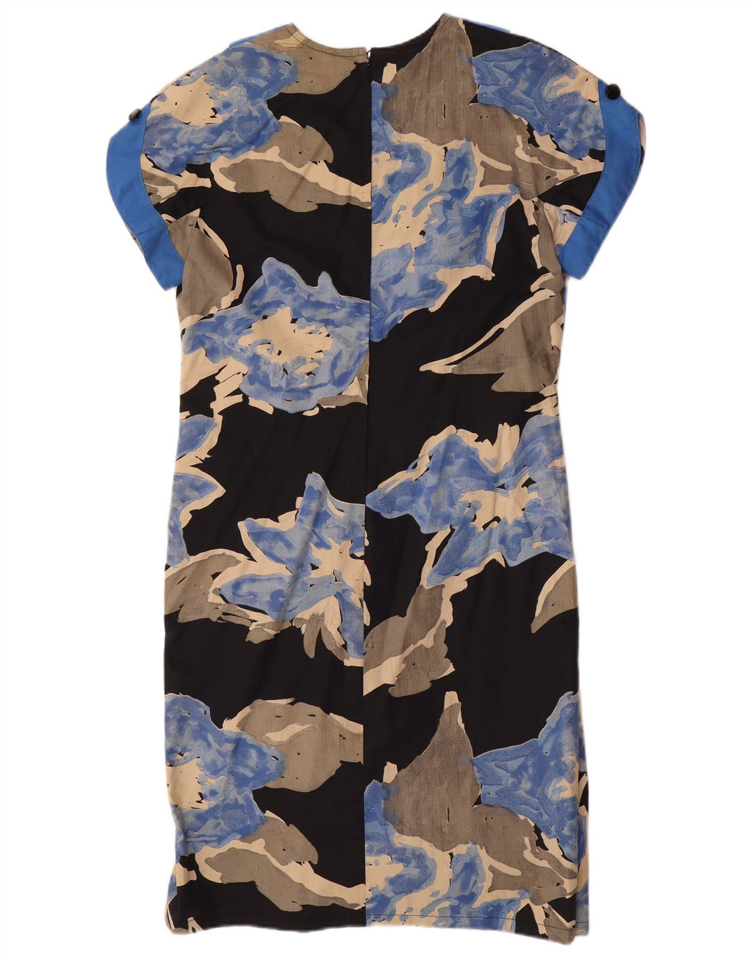 VINTAGE Rochie schimbătoare pentru femei UK 16, mare, neagră, florală