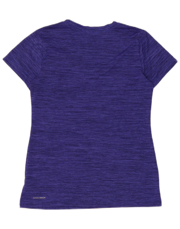 Tricou Reebok pentru femei Speedwick Top UK 10 Small Blue Flecked Polyester