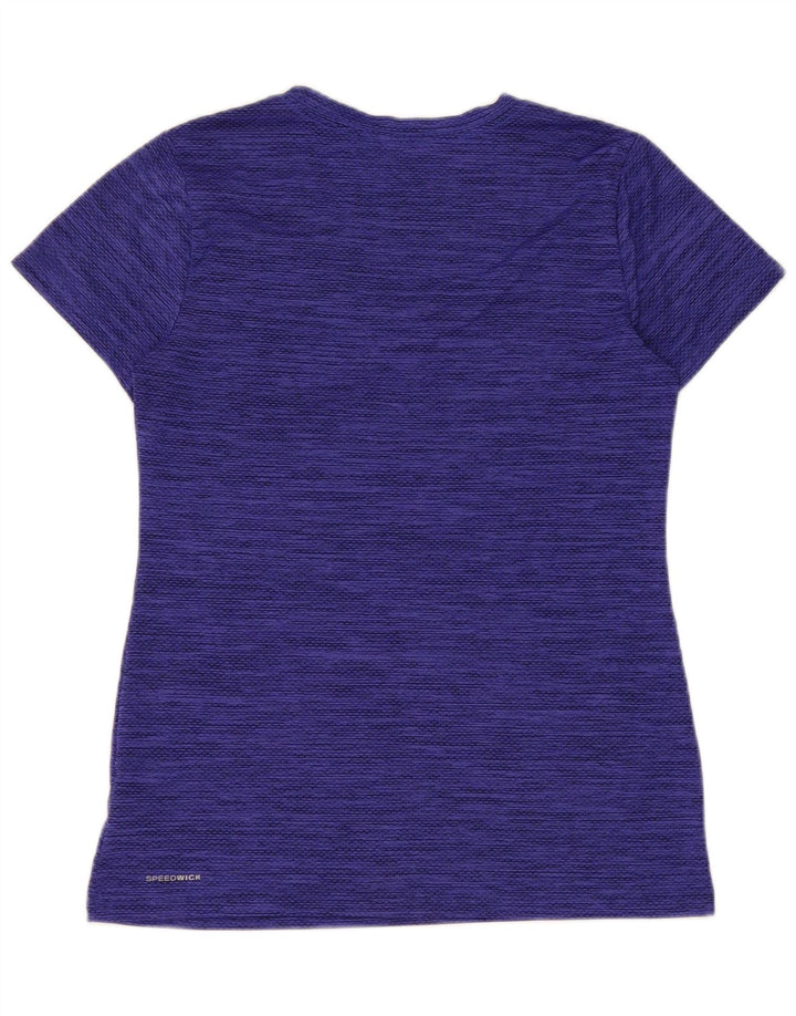 Tricou Reebok pentru femei Speedwick Top UK 10 Small Blue Flecked Polyester