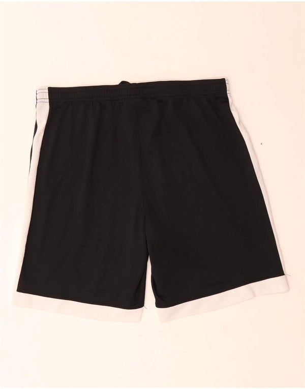 Pantaloni scurți sport Nike Dri Fit pentru femei UK 14 Medium Black Colorblock Poliester