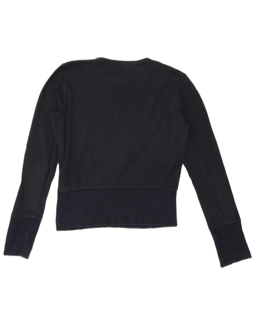Sergio Tacchini pentru femei Crop Graphic Top cu mânecă lungă UK 12 Medium Bleumarin