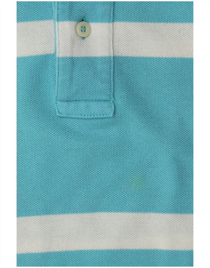 Tricou polo Tommy Hilfiger pentru bărbați, bumbac cu dungi albastre mari