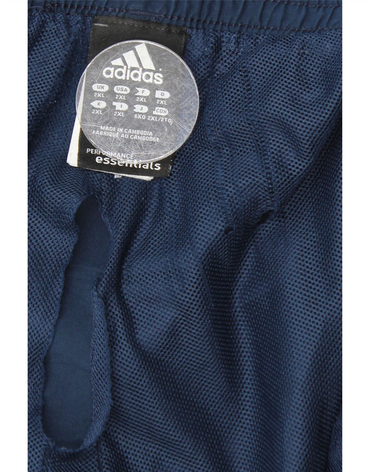 Pantaloni scurți sport pentru bărbați Adidas 2XL poliester bleumarin