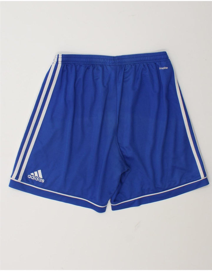 Pantaloni scurți sport pentru bărbați Adidas Climalite, mari, albastru, poliester
