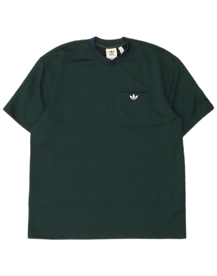 Tricou pentru bărbați Adidas Top Medium Verde Poliester