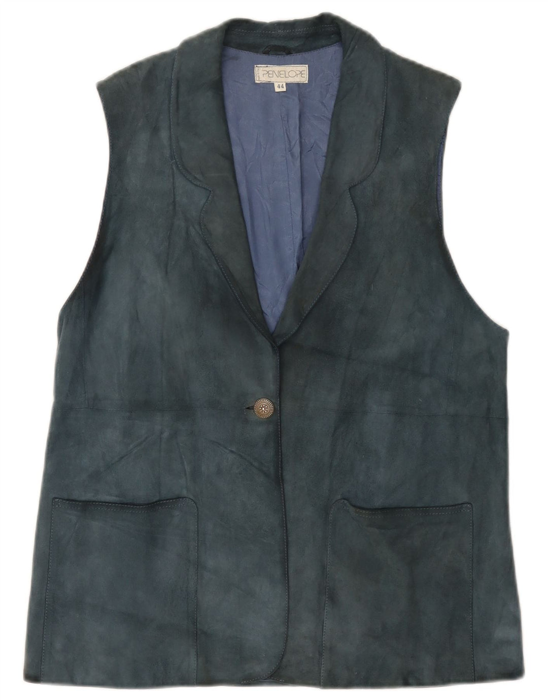 Gilet pentru femei PENELOPE din piele intoarsa IT 44 Medium Blue