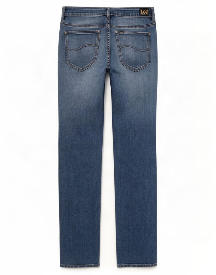Blugi Bootcut Lee pentru femei US 13 Large W32 L33 Blue Bumbac