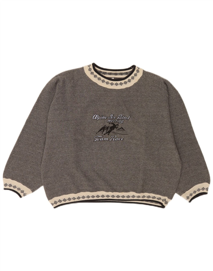 Hanorac oversize pentru femei Meeting Pulover UK 16 mare gri