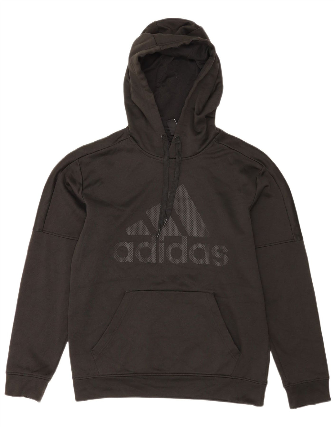 Pulover cu glugă grafic Adidas pentru bărbați, poliester mediu negru