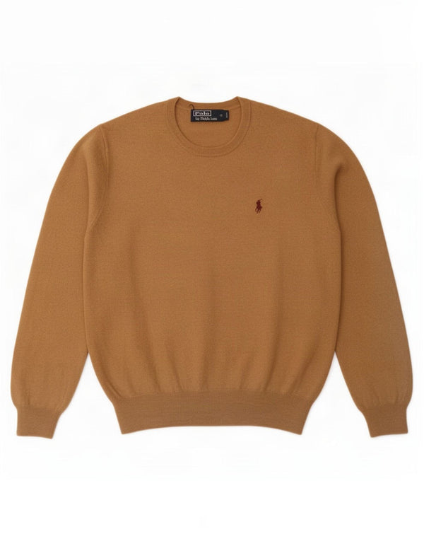 Pulover pentru damă Polo Ralph Lauren, supradimensionat, cu decolteu, maro, UK 18 XL