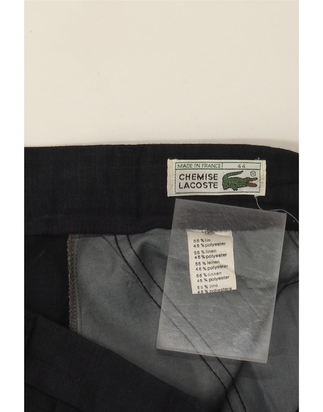 Pantaloni de costum Lacoste pentru bărbați, mărimea 44 mare L30 L29 in albastru bleumarin