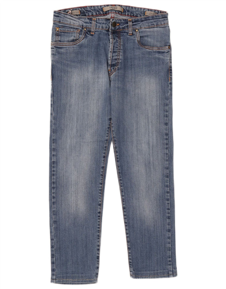 Blugi Liu Jo Crop Regular Slim pentru bărbați L30 L25 Albastru