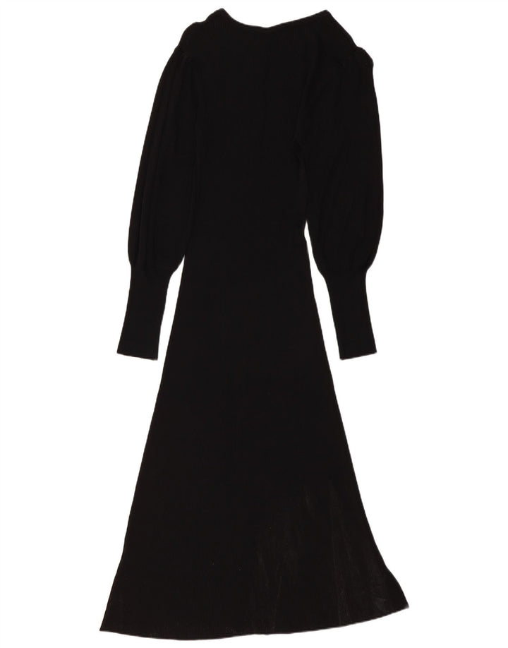 Rochie Jumper ZARA Femei UK 6 Small Black Viscose