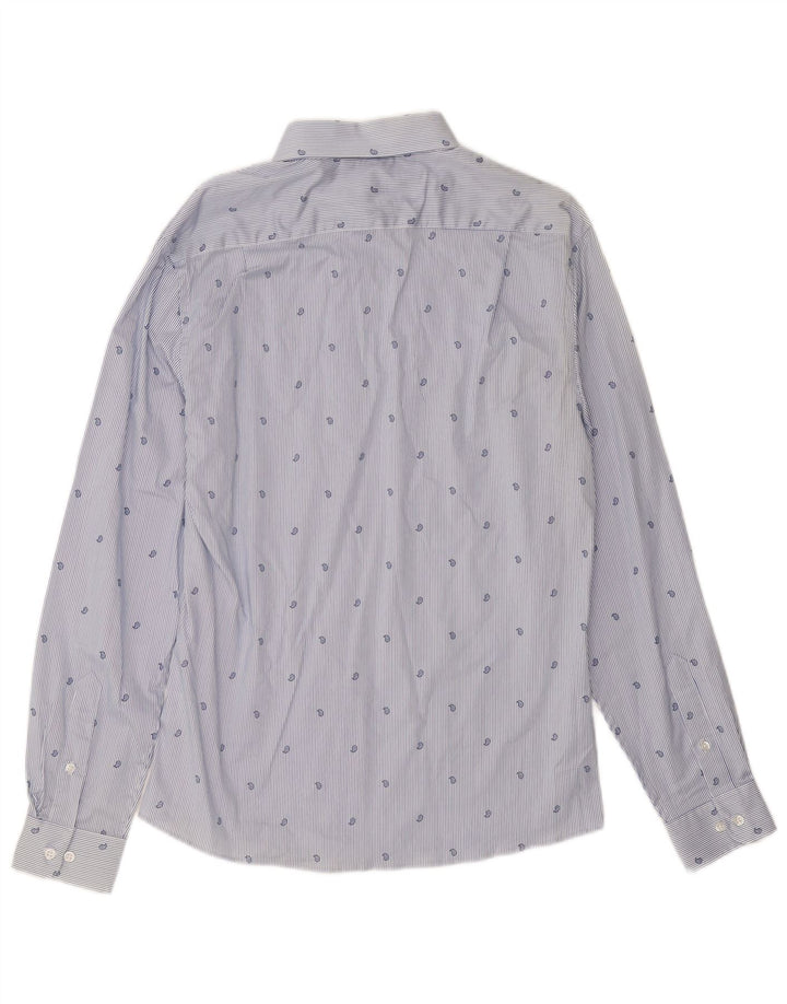Cămașă stretch pentru bărbați TOMMY HILFIGER Mărimea 15 1/2 Medium Blue Pinstripe