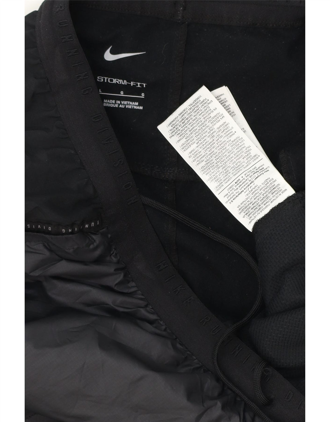 Pantaloni de trening NIKE Storm-Fit pentru bărbați, mari, negru, poliester color bloc