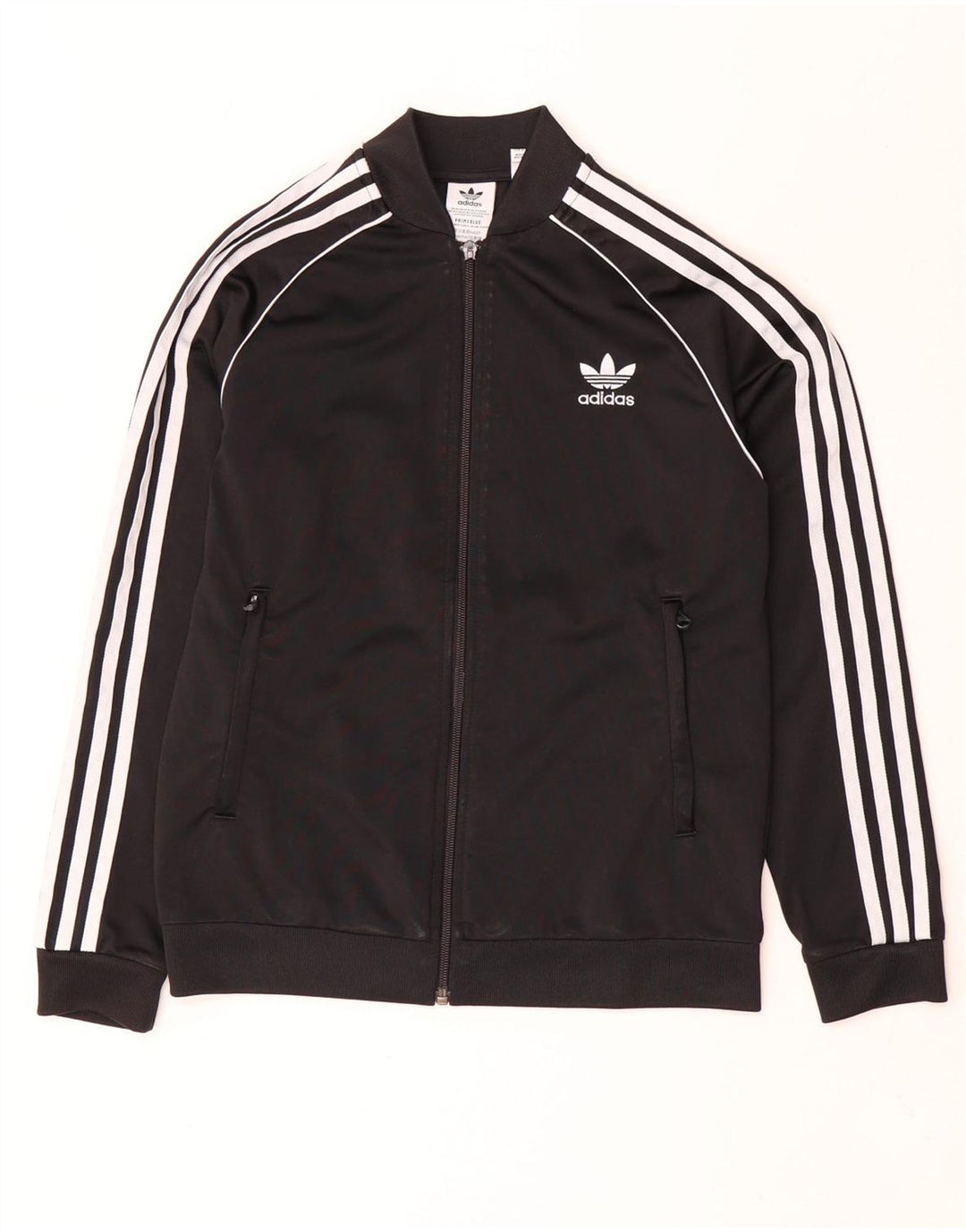 Jachetă pentru trening Adidas băieți 12-13 ani poliester negru