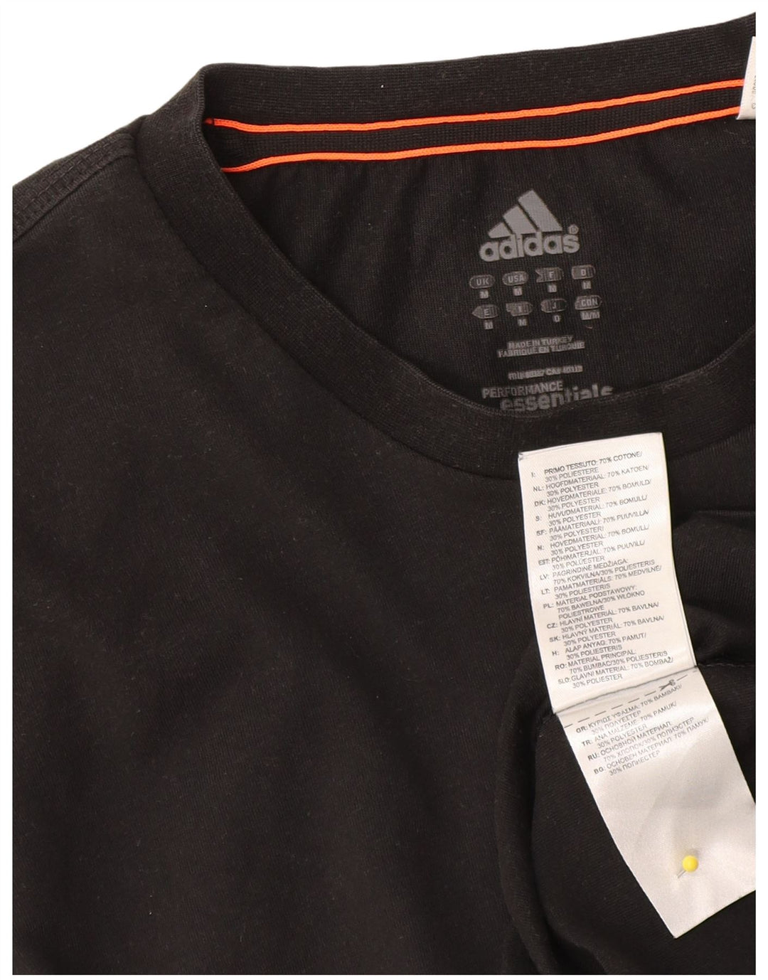Tricou grafic Adidas pentru bărbați Top mediu negru bumbac