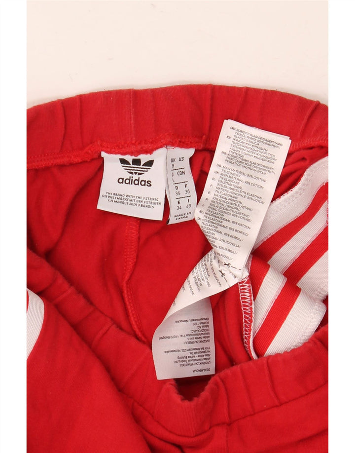Leggings grafic Adidas pentru femei UK 8 Small Red Bumbac