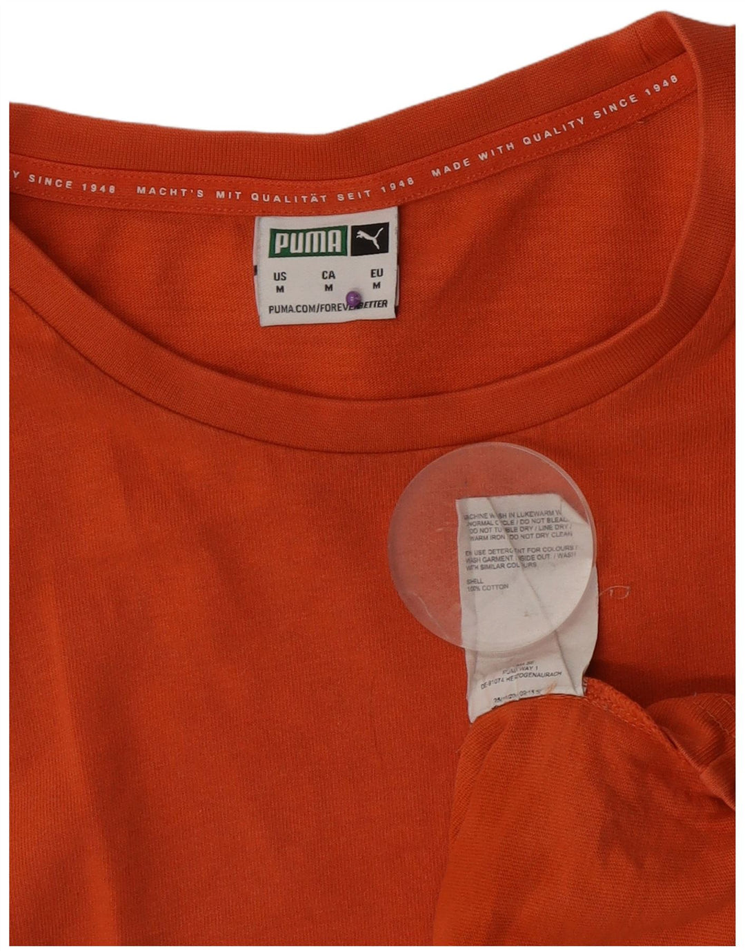 Tricou pentru bărbați Puma Top din bumbac portocaliu mediu