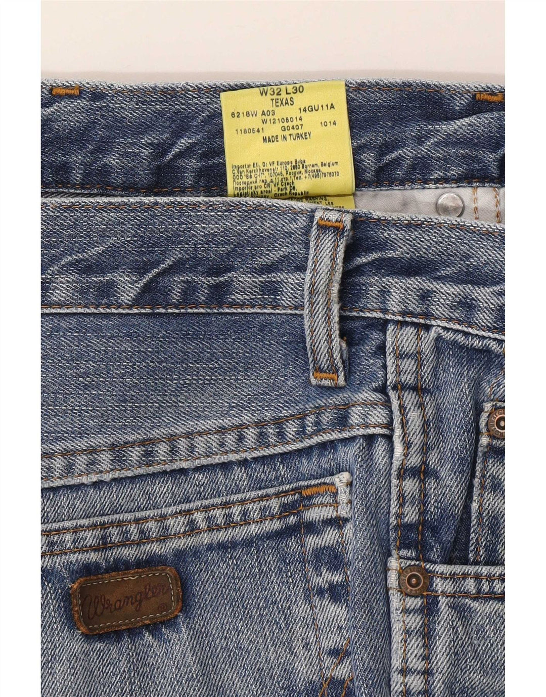 Blugi drepte pentru bărbați Wrangler Texas W32 L27 Bumbac albastru
