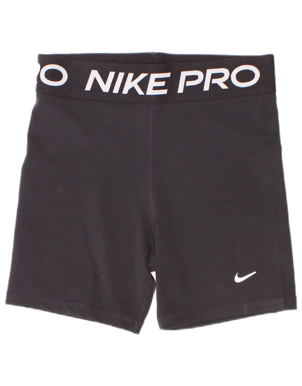 Pantaloni scurți sport Nike pentru fete Dri Fit Graphic 13-14 ani XL negru