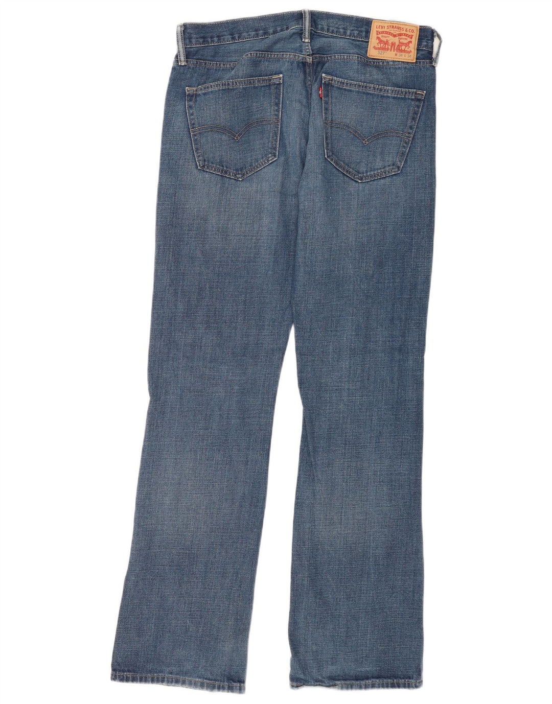 Blugi pentru bărbați Levi's 527 Bootcut W34 L34 Bumbac albastru