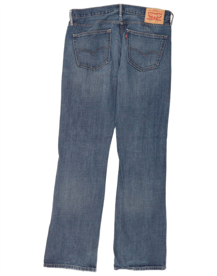 Blugi pentru bărbați Levi's 527 Bootcut W34 L34 Bumbac albastru