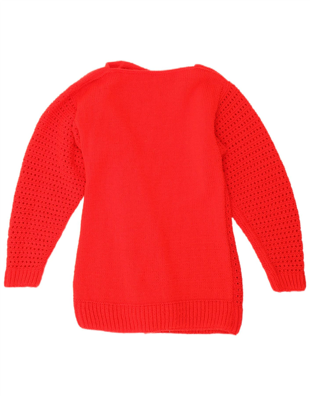 Pulover vintage pentru bărbați cu gâtul de barcă UK 12 Medium Red