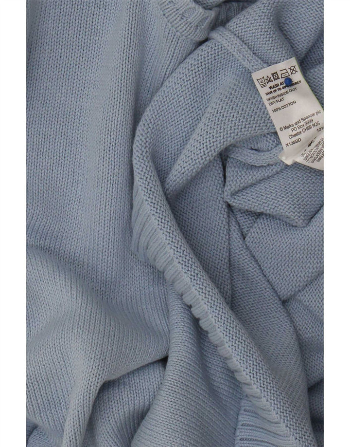 Pulover pentru femei Marks & Spencer cu gât cu barca UK 16 Large Blue