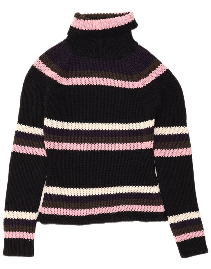 Pulover Madonna cu gât rulat pentru femei UK 12 Medium Black Dunge Acrilic