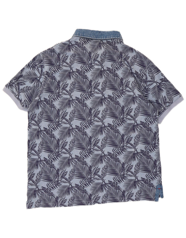 U.S. Polo Assn. Tricou Polo XL Albastru Floral Bumbac