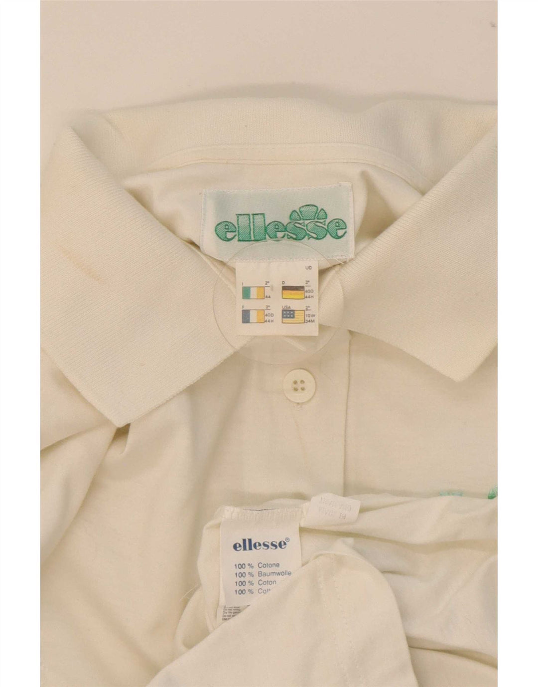 Polo pentru femei Ellesse IT 44 Bumbac Floral Alb Mediu