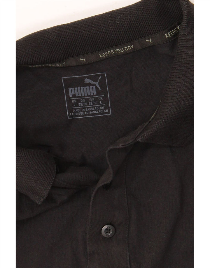 Tricou polo pentru bărbați PUMA mare negru