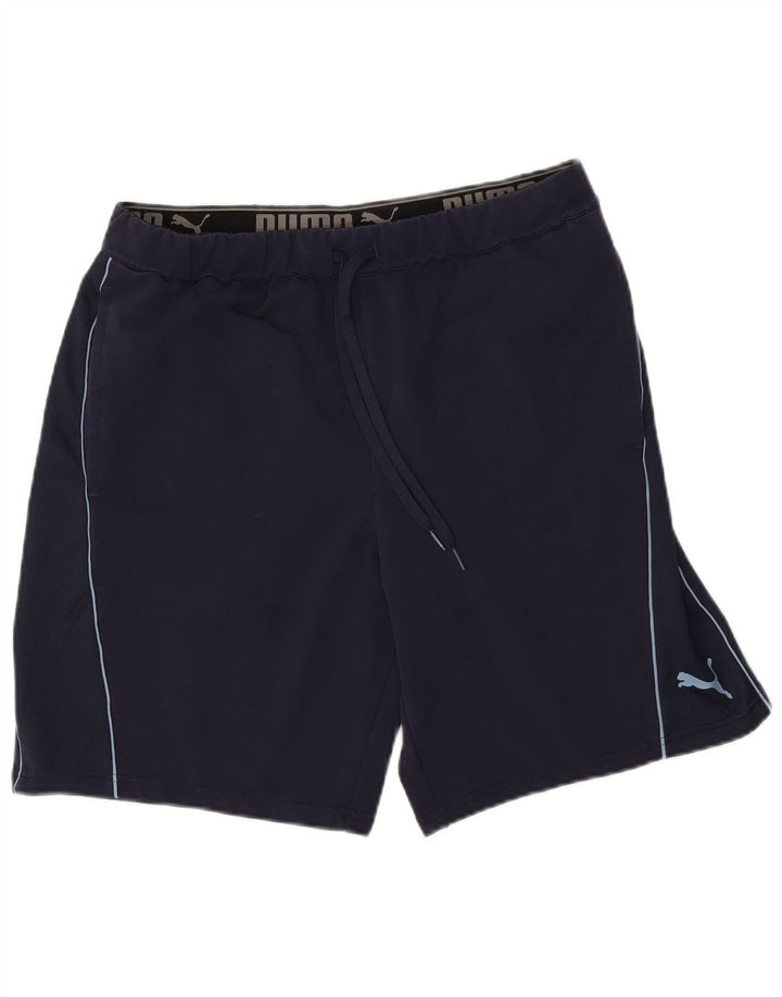 Pantaloni scurți sport PUMA pentru bărbați, mari, albastru, bumbac