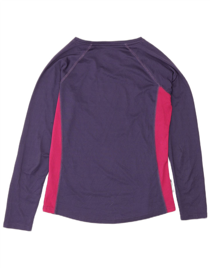 Top pentru femei Mountain Warehouse cu mânecă lungă UK 12 Medium Purple Colorblock