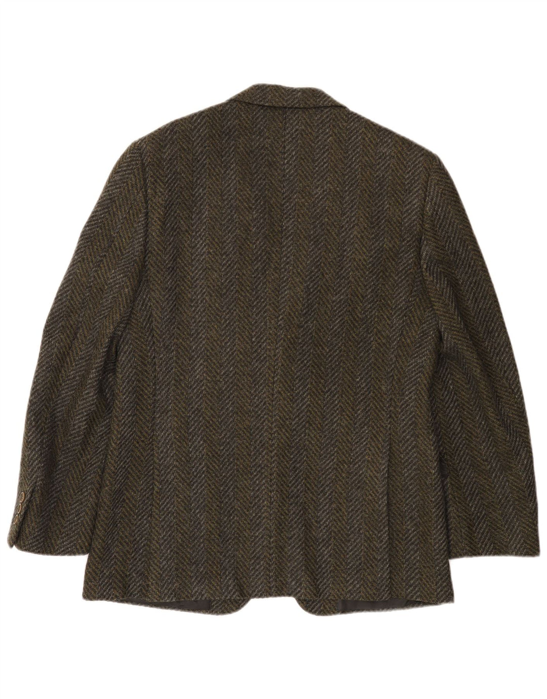 Jachetă blazer pentru bărbați Pierre Cardin cu 2 nasturi UK 38 Medium Khaki Herringbone
