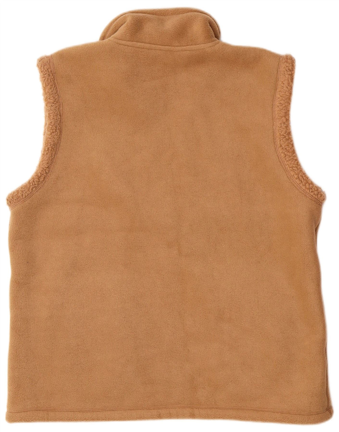 Gilet reversibil pentru bărbați din fleece vintage UK 38 Medium Bej Poliester