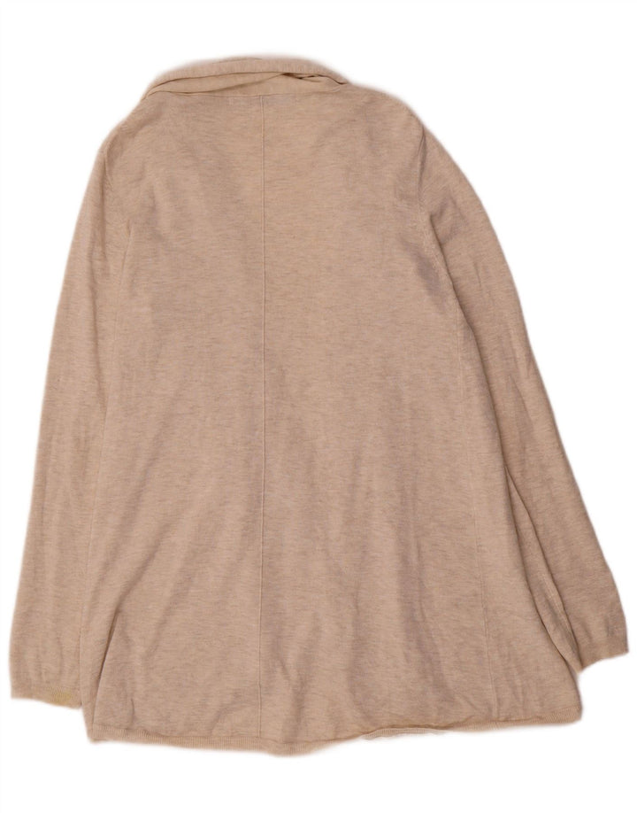 Pulover cardigan deschis pentru femei ZARA UK 14 mare bej