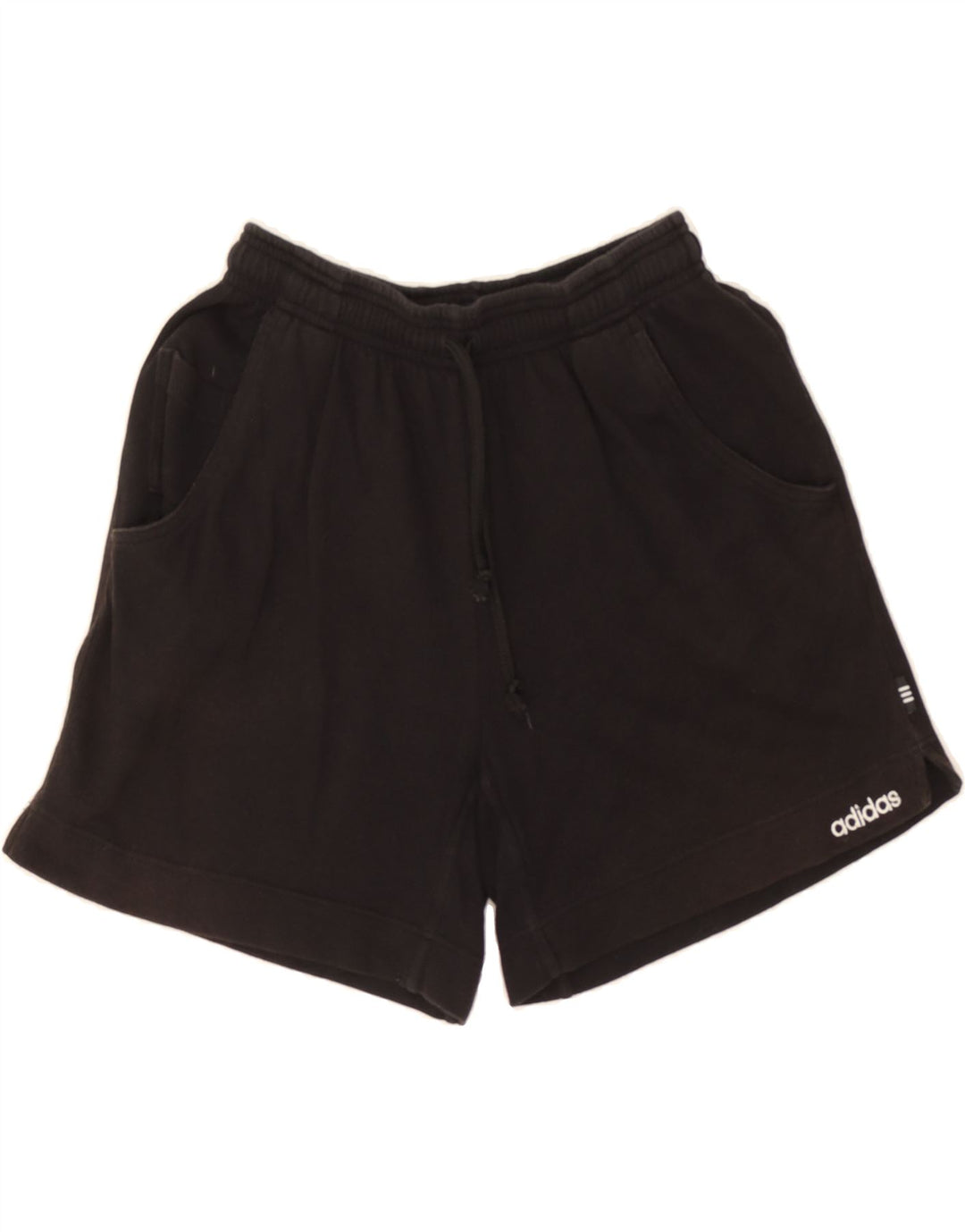 ADIDAS Womens Sport Shorts UK 8 Small  Black Vintage Adidas and Second-Hand Adidas from Messina Hembry 