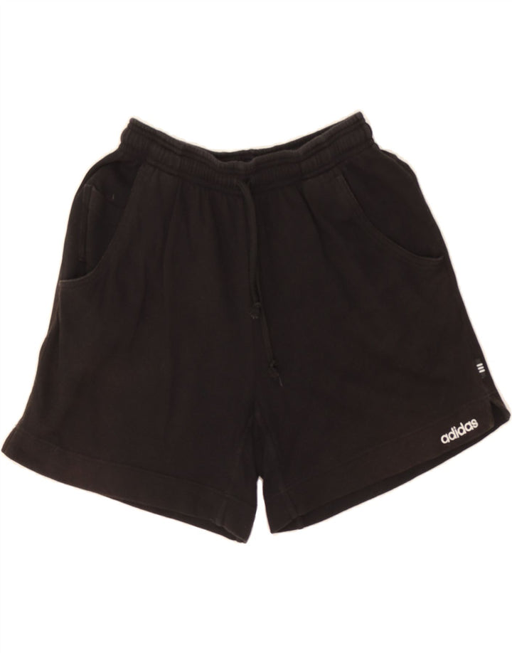 ADIDAS Womens Sport Shorts UK 8 Small  Black Vintage Adidas and Second-Hand Adidas from Messina Hembry 