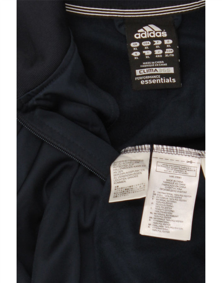 Jachetă de trening Climalite ADIDAS pentru bărbați, XL, poliester bleumarin